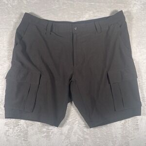 BYLT Premium Basics Kinetic Cargo Shorts Men's Size 40‎ Green Athletic Stretch